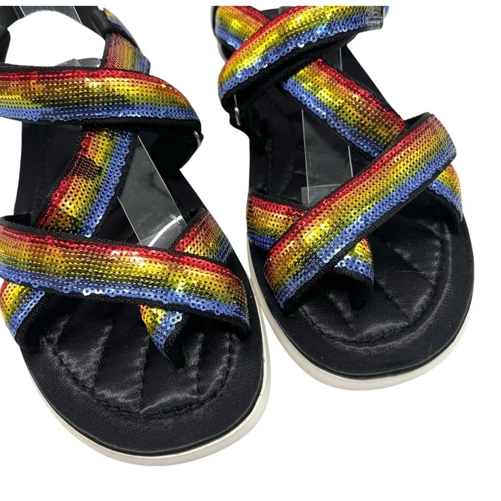 Marc Jacobs Comet Sport Rainbow Sequin Platform Sporty Outdoor Sandals Women 40 - Picture 4 of 15